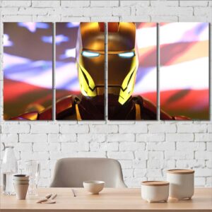 Movie Ironman Wallart Canvas Layout-Four Panels Regular