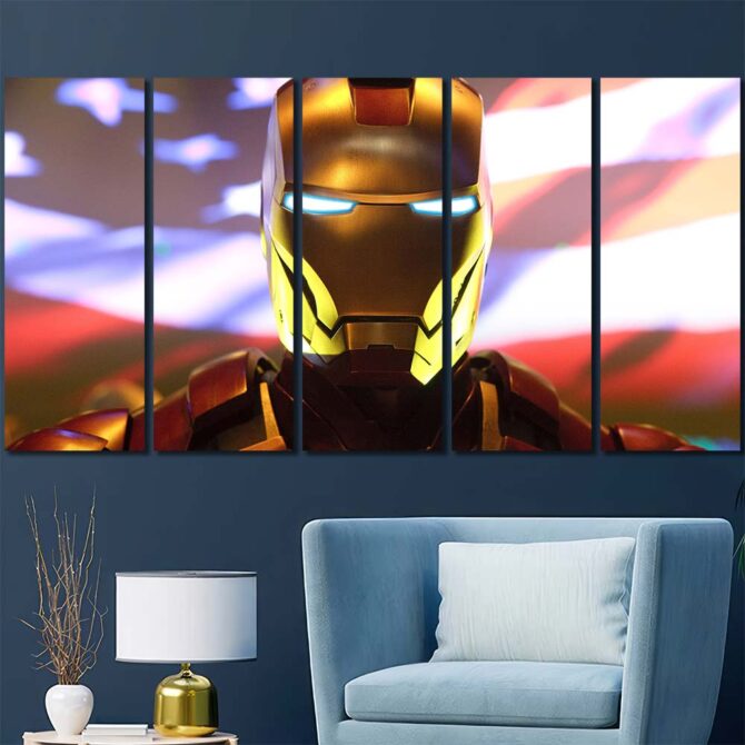 Movie Ironman Wallart Canvas Layout-Five Panels Regular