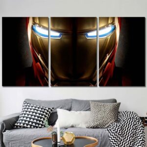 Ironman Printed Canvas Painting Layout-Three Panels Regular