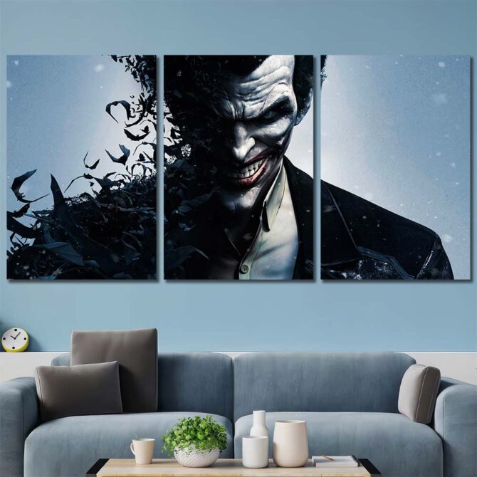 Joker Wall Art Pictures Layout-Three Panels Regular
