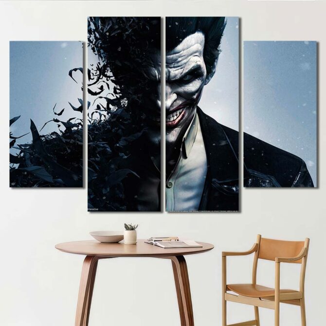 Joker Wall Art Pictures Layout-Four Panels Diamond
