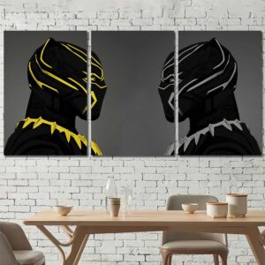 Panther Wall Art Print Layout-Three Panels Regular