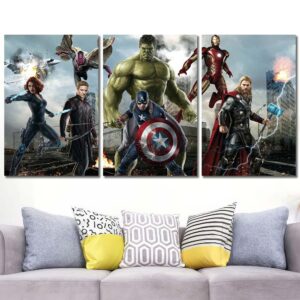 Avengers Canvas Artwork Layout-Three Panels Regular