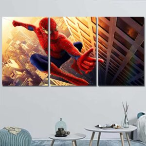 Spiderman Wall Poster Layout-Three Panels Regular