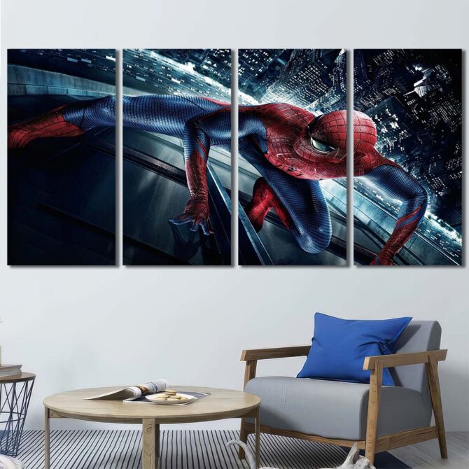 Spiderman Movie Art Layout-Four Panels Regular