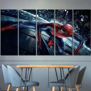 Spiderman Movie Art Layout-Five Panels Regular