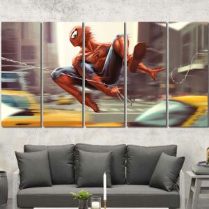 Movie Spiderman Poster Layout-Five Panels Regular