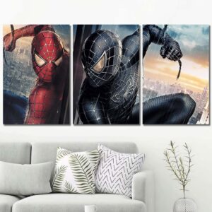 Spiderman Canvas Wall Art Layout-Three Panels Regular