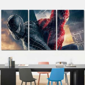 Superhero Spiderman Cool Wall Art Layout-Three Panels Regular