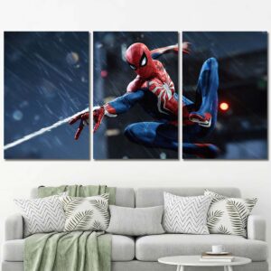 Spiderman Wallart Canvas Layout-Three Panels Regular