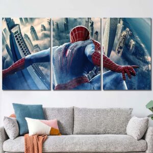 Spiderman Movie Big Wall Canvas Layout-Three Panels Regular