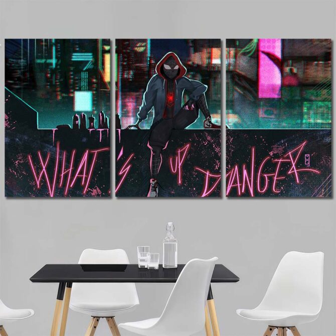 Spiderman Canvas Wallart Layout-Three Panels Regular