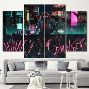 Spiderman Canvas Wallart Layout-Four Panels Diamond
