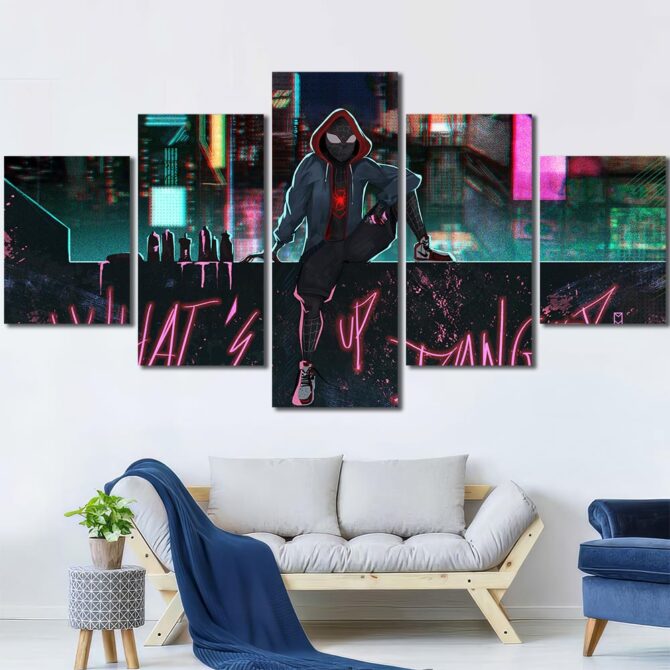 Spiderman Canvas Wallart Layout-Five Panels Diamond