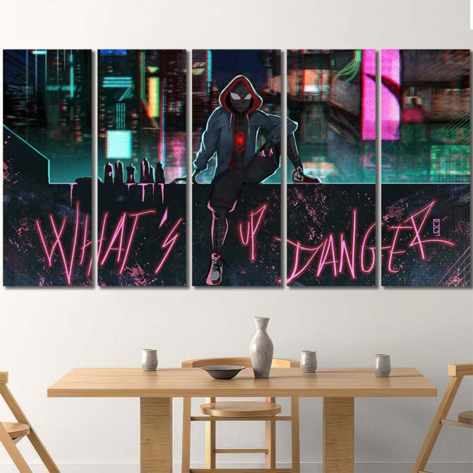Spiderman Canvas Wallart Layout-Five Panels Regular