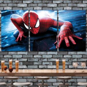 Spiderman Movie Wall Art Pictures Layout-Three Panels Regular