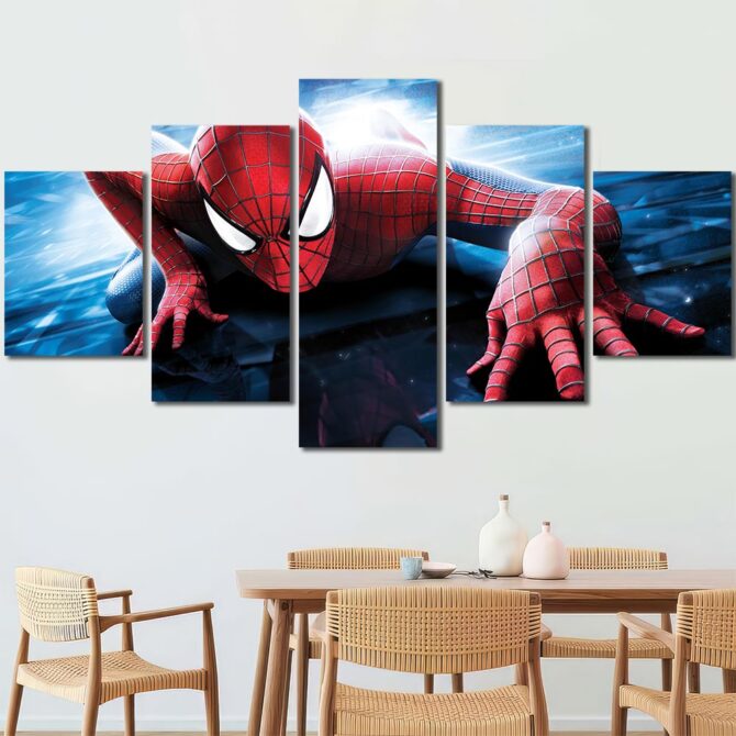 Spiderman Movie Wall Art Pictures Layout-Five Panels Diamond