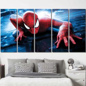 Spiderman Movie Wall Art Pictures Layout-Five Panels Regular