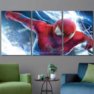 Spiderman Wall Art Canvas Layout-Three Panels Regular