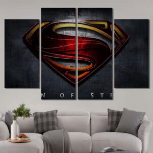 Movie Spiderman Wall Art with Frame Layout-Four Panels Diamond