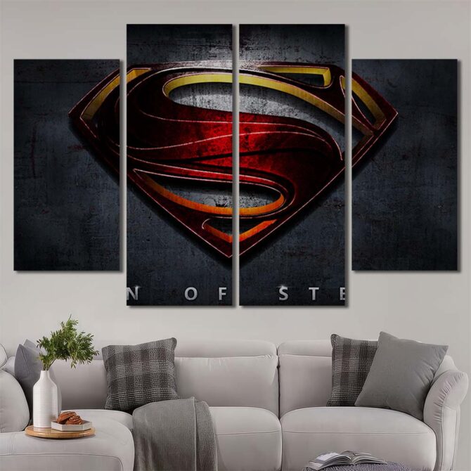 Movie Spiderman Wall Art with Frame Layout-Four Panels Diamond