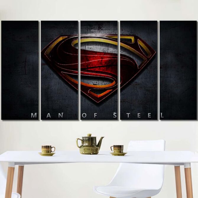 Movie Spiderman Wall Art with Frame Layout-Five Panels Regular
