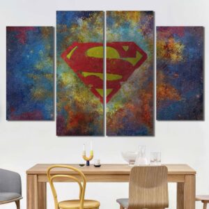 Superhero Spiderman Art Print Canvas Layout-Four Panels Diamond