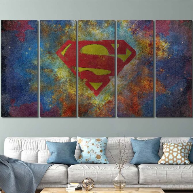 Superhero Spiderman Art Print Canvas Layout-Five Panels Regular