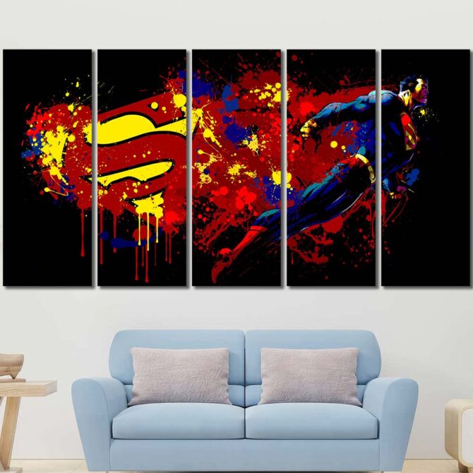 Spiderman Movie Multi Canvas Layout-Five Panels Regular