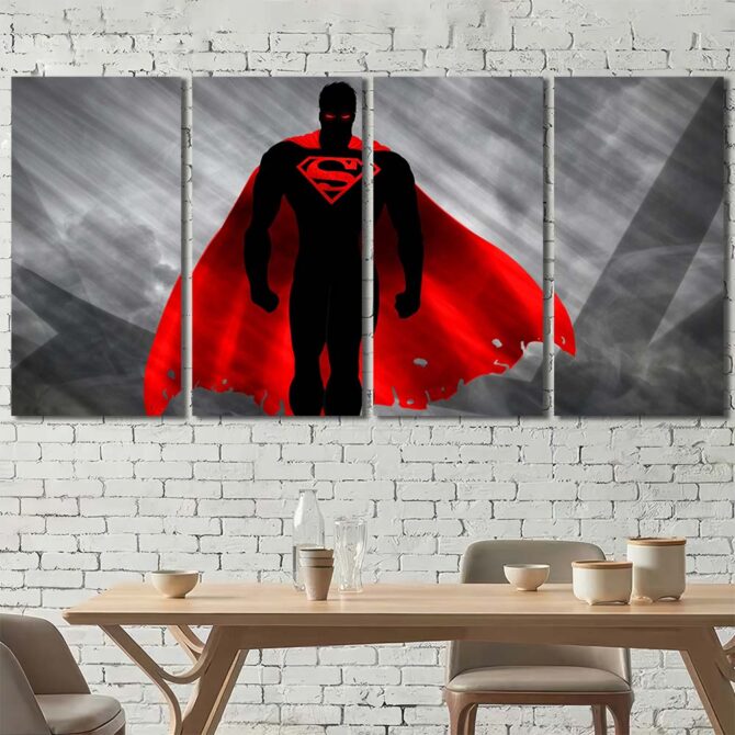 Movie Spiderman Framed Wall Art Layout-Four Panels Regular