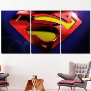 Superhero Spiderman Print Art Canvas Layout-Three Panels Regular