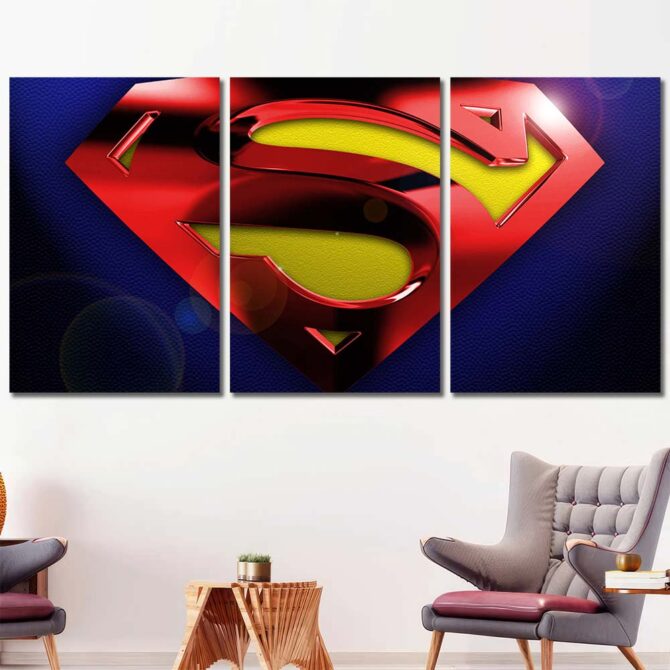 Superhero Spiderman Print Art Canvas Layout-Three Panels Regular