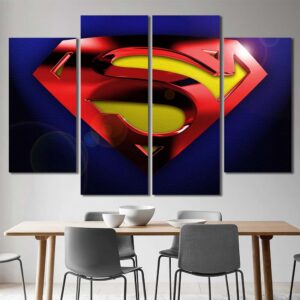 Superhero Spiderman Print Art Canvas Layout-Four Panels Diamond