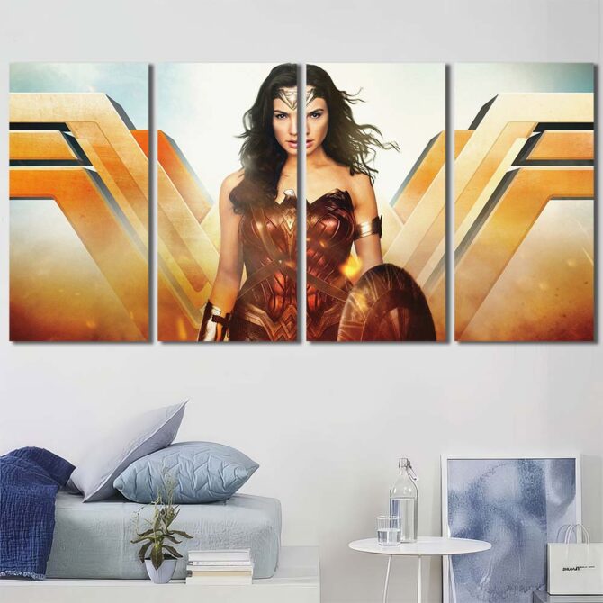 Wonder Large Wall Art Layout-Four Panels Regular