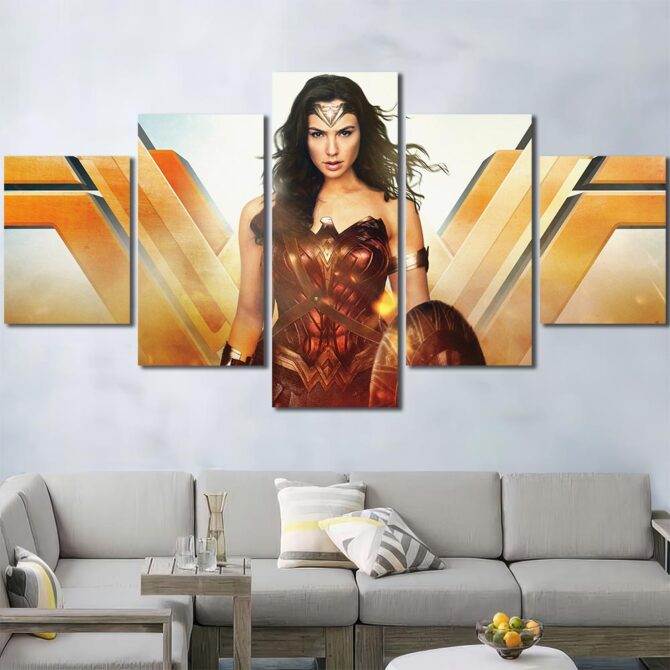 Wonder Large Wall Art Layout-Five Panels Diamond