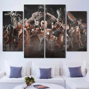 Movie Avengers Canvas Art Layout-Four Panels Diamond