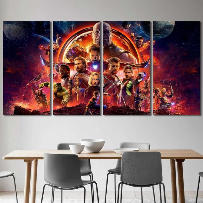 Avengers Art Print Layout-Four Panels Regular