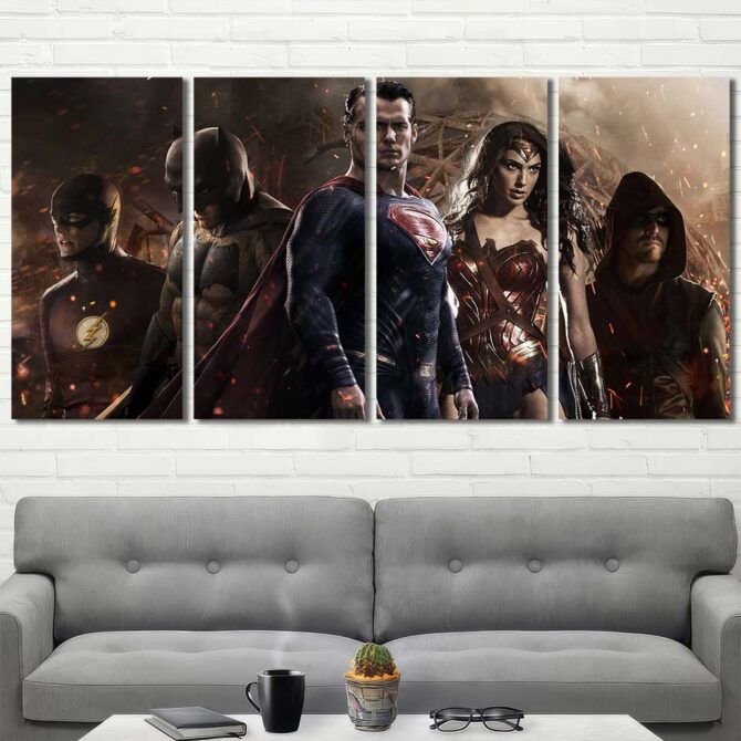 Avengers Canvas Prints Layout-Four Panels Regular