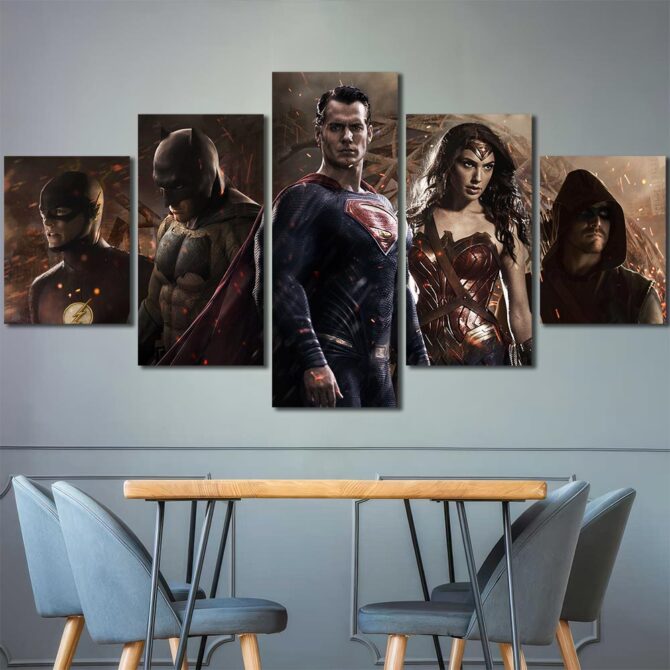 Avengers Canvas Prints Layout-Five Panels Diamond