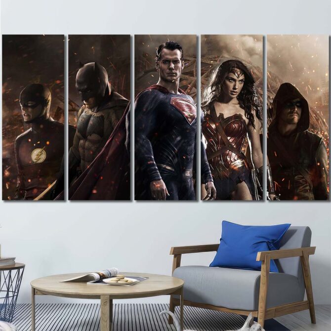 Avengers Canvas Prints Layout-Five Panels Regular