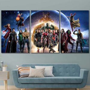 Avengers Canvas Painting Layout-Three Panels Regular