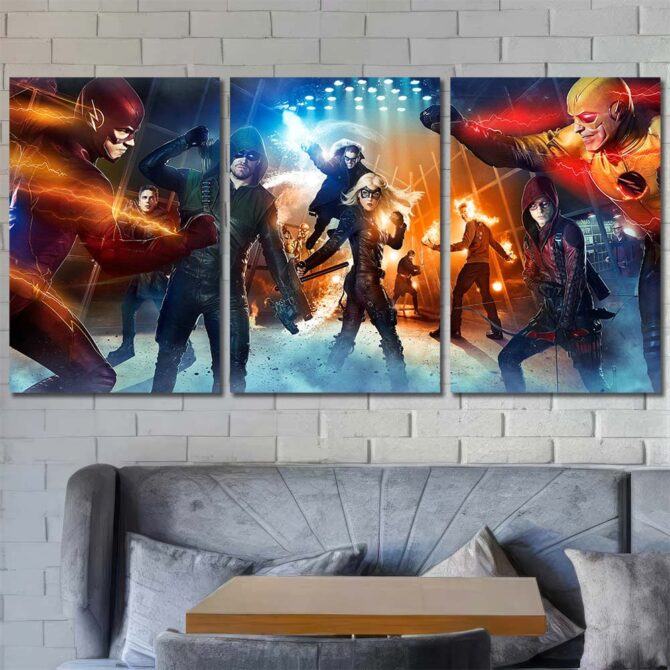 Avengers Wall Decor Layout-Three Panels Regular