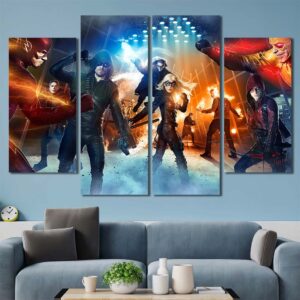 Avengers Wall Decor Layout-Four Panels Diamond