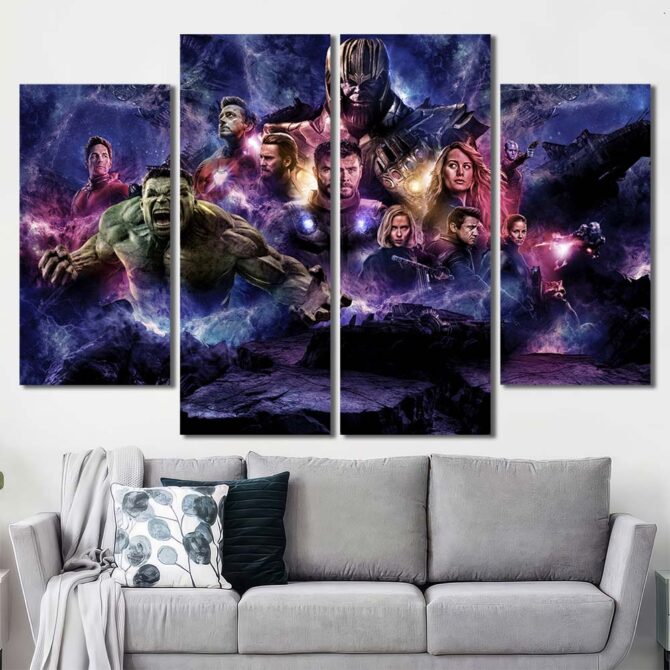 Avengers Canvas Picture Layout-Four Panels Diamond