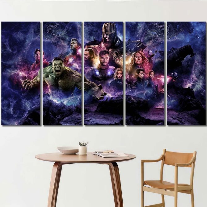 Avengers Canvas Picture Layout-Five Panels Regular