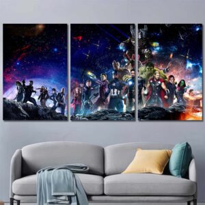 Avengers Wall Poster Layout-Three Panels Regular