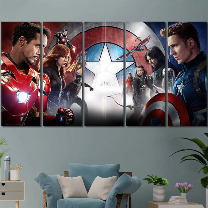 Avengers Poster Layout-Five Panels Regular