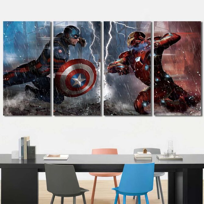 Avengers Painting Layout-Four Panels Regular