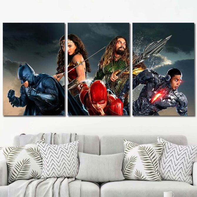 Avengers Cool Wall Art Layout-Three Panels Regular