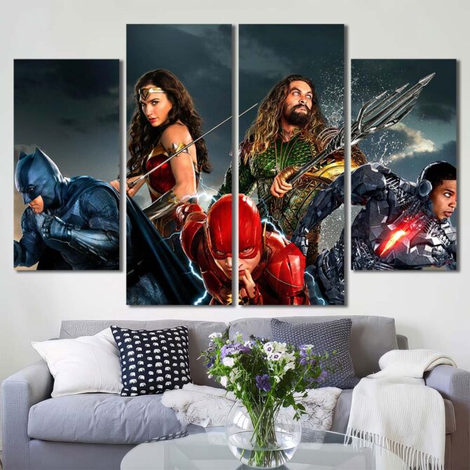 Avengers Cool Wall Art Layout-Four Panels Diamond
